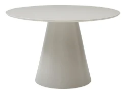 Mesa de jantar redonda para 4 pessoas em MDF - Bege - ANTALIZA