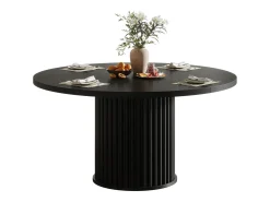 Mesa de jantar redonda para 4-6 pessoas, mesa de cozinha circular moderna de 120 cm