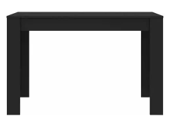 Mesa de jantar 120x60x76 cm derivados de madeira preto