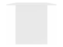 Mesa de jantar 180x90x76 cm derivados de madeira branco