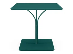 Mesa de jardim quadrada C80 cm metal azul-esverdeado - MIRMANDE de MYLIA