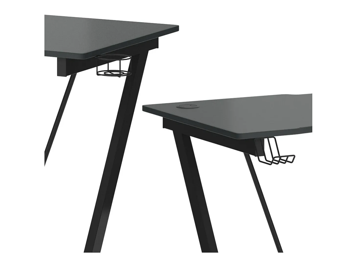 Mesa de jogo antracite 120x60x75 hudson