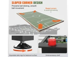 Mesa de Jogo de Matraquilhos SucceBuy Mesa de Matraquilhos de 139.7 cm, Jogo de Futebol Padrão para Uso Doméstico