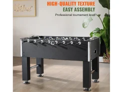 Mesa de Jogo de Matraquilhos SucceBuy Mesa de Matraquilhos de 139.7 cm, Jogo de Futebol Padrão para Uso Doméstico