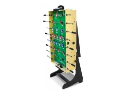 Mesa de jogo multiusos dobrável VITORIA - Madeira Clara - Completa com matraquilhos, bilhar, pingue-pongue e hóquei