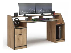 Mesa de jogos carvalho goldkraft 179.8x65.5x90.6 joel