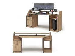 Mesa de jogos carvalho goldkraft 179.8x65.5x90.6 joel