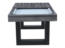 Mesa de jogos multiusos 3 em 1 cinza DENVER - Bilhar e Ping Pong