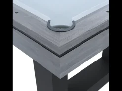 Mesa de jogos multiusos 3 em 1 cinza DENVER - Bilhar e Ping Pong