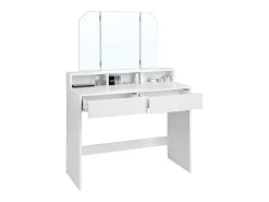 Mesa de maquilhagem 100x40x142 cm branca