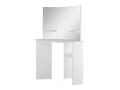 Mesa de maquilhagem/toucador de canto branco