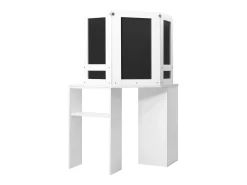 Mesa de maquilhagem/toucador de canto branco