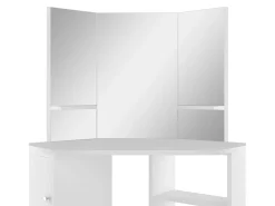 Mesa de maquilhagem/toucador de canto branco