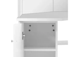 Mesa de maquilhagem/toucador de canto branco