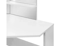 Mesa de maquilhagem/toucador de canto branco