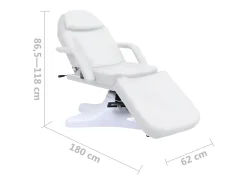 Mesa de massagem banco de massagem maca de estética sofá de massagem maca para tratamentos estéticos terapia estética tatuagem branca 180 cm 02_0001803