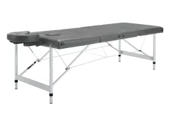 Mesa de massagem de 4 seções com estrutura em aço inoxidável 186 x 68 cm antracite 02_0001799