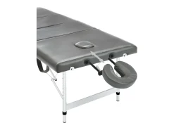 Mesa de massagem de 4 seções com estrutura em aço inoxidável 186 x 68 cm antracite 02_0001799