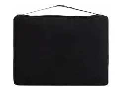 Mesa de massagem dobrável maca de massagem banco sofá terapia cosmética profissional portátil Shiatsu Reiki 2 zonas madeira branca e roxa 02_0001812