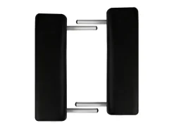 Mesa de massagem dobrável com 2 zonas e estrutura em aço inoxidável preto 02_0001886