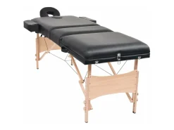 Mesa de massagem dobrável com 3 seções 10 cm de espessura preta 02_0001869