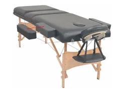 Mesa de massagem dobrável com 3 seções 10 cm de espessura preta 02_0001869