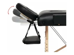 Mesa de massagem dobrável com 3 seções 10 cm de espessura preta 02_0001869