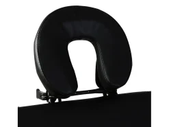Mesa de massagem dobrável de 3 seções com estrutura em aço inoxidável preto 02_0001888
