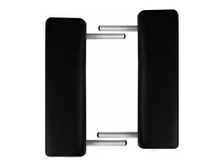 Mesa de massagem dobrável de 3 seções com estrutura em aço inoxidável preto 02_0001888