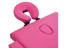 Mesa de massagem dobrável em 2 seções aço inoxidável rosa 02_0001809
