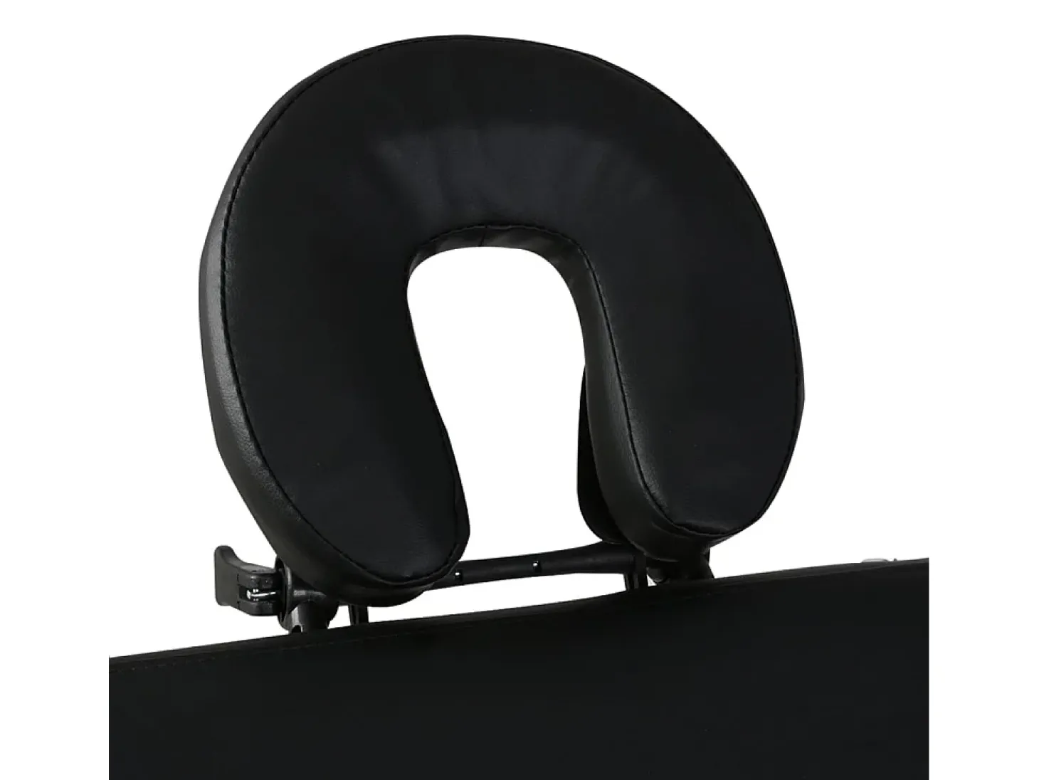 Mesa de massagem dobrável com 4 zonas e estrutura em aço inoxidável preto 02_0001890