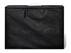Mesa de massagem dobrável branca de 2 seções com estrutura de madeira creme 02_0001874