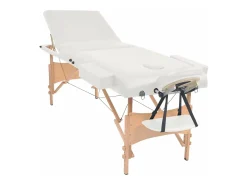 Mesa de massagem dobrável com 3 seções 10 cm de espessura branca 02_0001868