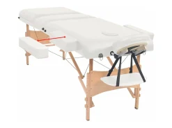 Mesa de massagem dobrável com 3 seções 10 cm de espessura branca 02_0001868