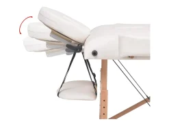 Mesa de massagem dobrável com 3 seções 10 cm de espessura branca 02_0001868