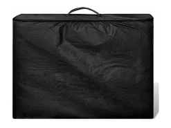 Mesa de massagem dobrável de 3 seções com estrutura de madeira preta 02_0001889