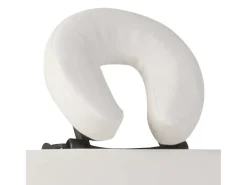 Mesa de massagem dobrável com 4 zonas e estrutura em aço inoxidável branco-creme 02_0001877