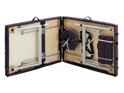 Mesa de massagem dobrável de 3 seções aço inoxidável roxa 02_0001828