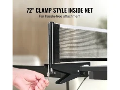 Mesa de Ping-Pong SucceBuy, Tênis de Mesa Profissional, MDF de Interior, Dobrável com Rede de Aperto Rápido, Rodas Bloqueáveis