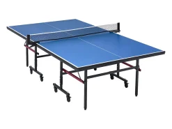 Mesa de Ping-Pong SucceBuy, Tênis de Mesa Profissional, MDF de Interior, Dobrável com Rede de Aperto Rápido, Rodas Bloqueáveis