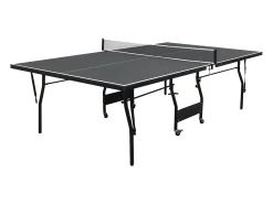 Mesa de pingue-pongue dobrável com rodas para interior cinza C274xL152,5xA76 cm GARRY