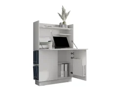 Mesa de secretária branco 85x27x118.9 alena