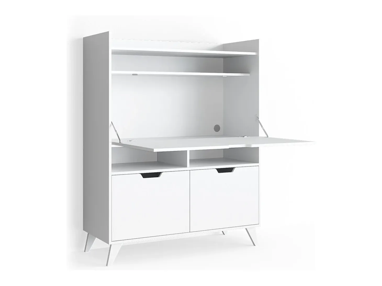 Mesa de secretária branco 110x45x140 berdi