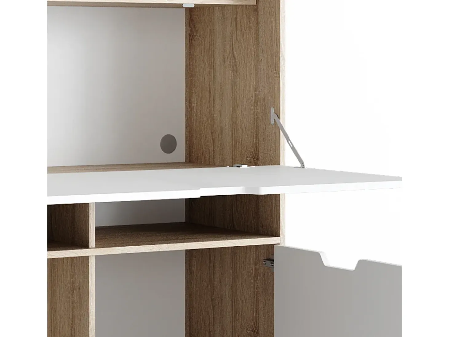 Mesa de secretária sonoma 110x45x140 berdi