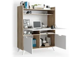 Mesa de secretária sonoma 110x45x140 berdi