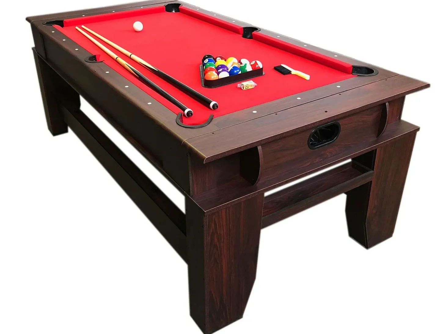 Mesa de sinuca multijogos de 7 pés com air hockey – Panther