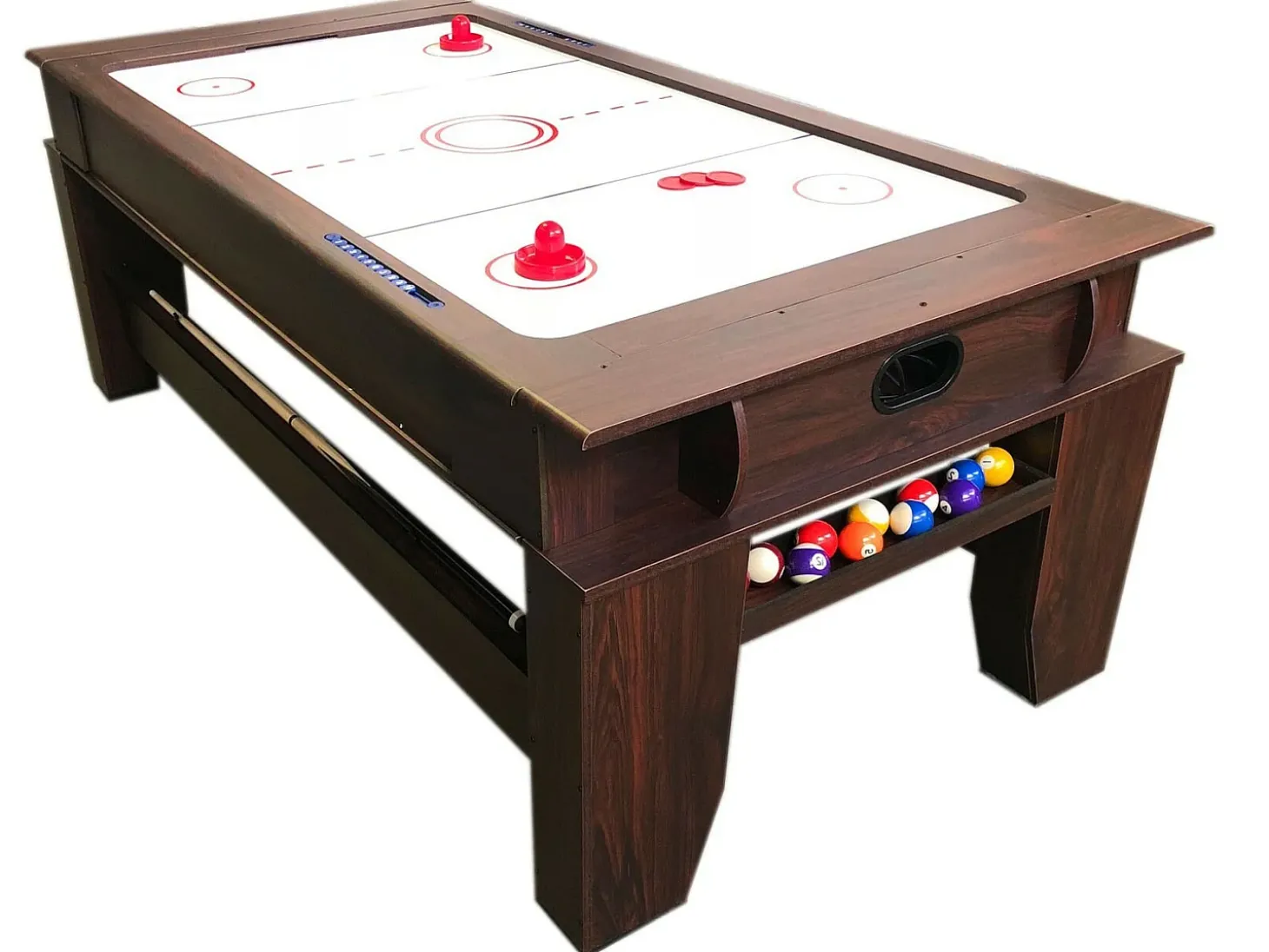 Mesa de sinuca multijogos de 7 pés com air hockey – Panther