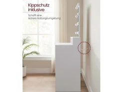 Mesa de toucador 100x40x145 cm branca