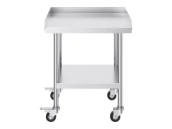 Mesa de Trabalho SucceBuy Mesa de Trabalho em Aço Inoxidável 60.96 x 60.96 cm, Mesa de Preparação de Alimentos Comercial para Serviços Pesados