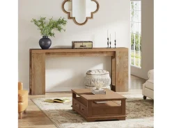 Mesa do Console 160 x 29,5 x 85 cm, Mesa Auxiliar, Mesa de Corredor, Mesa Baixa para Pequenos Espaços
